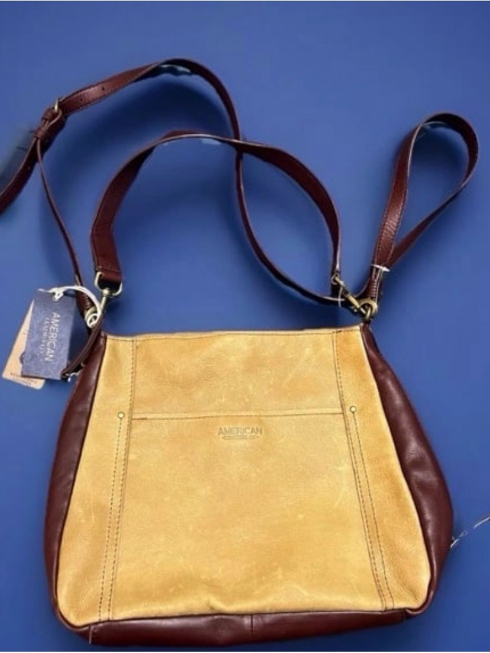 American Leather Company Cafe Latte Cordovan Bag ALC253 NWT